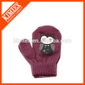 Women knit fingerless gloves